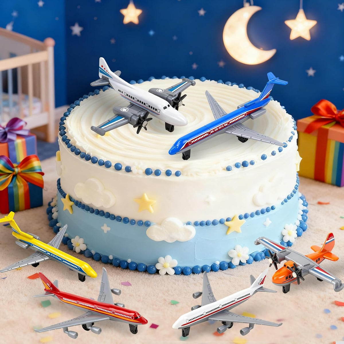 18 Pack Aeroplane Toys, Gifts Airplane Planes Toy for Boys Age 3 4 5 6 7