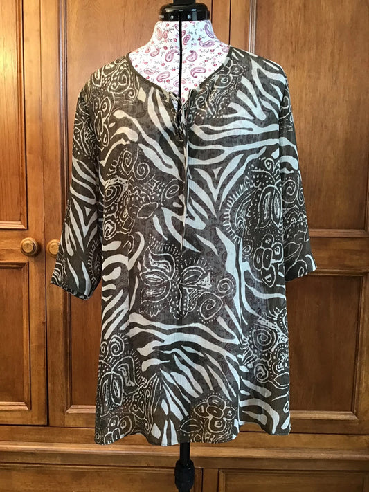 Patterned tunic
