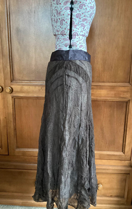 Nicole Farhi silk skirt, waistband detail