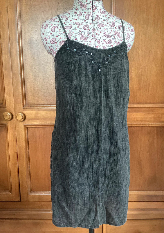 Dark grey mini dress, size 12/14