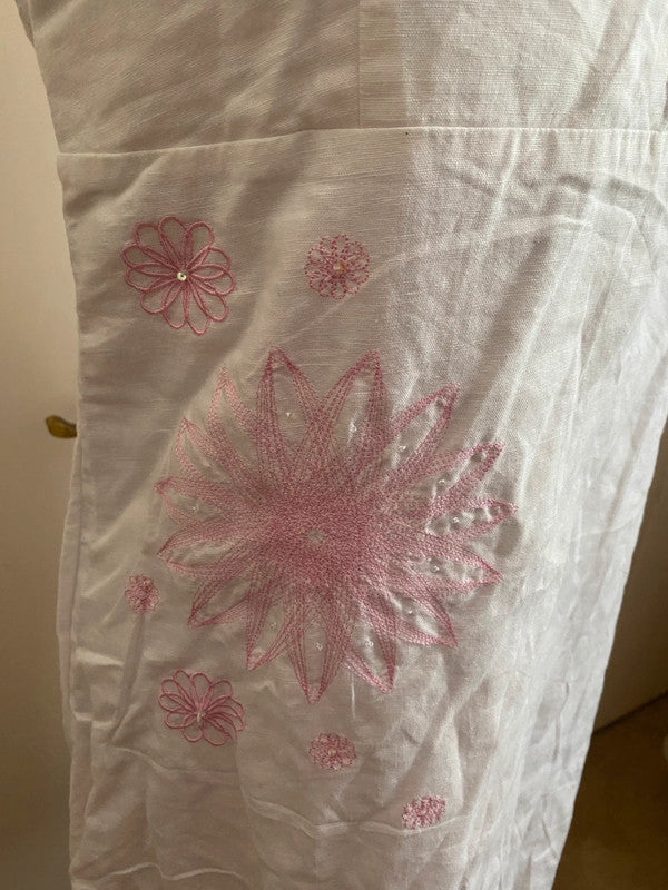 Vintage Animal sun dress, embroidery close-up