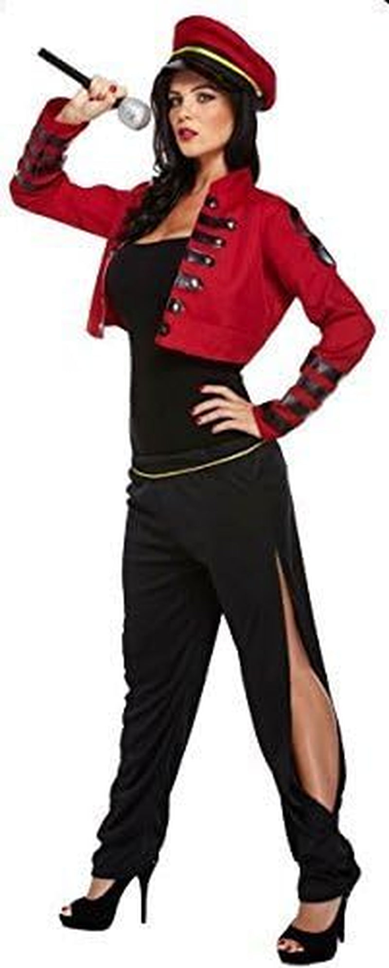 LADIES POP STAR SINGER JUDGE CHERYL COLE FANCY DRESS COSTUME CELEBRITY OUTFIT X FACTOR- U36225