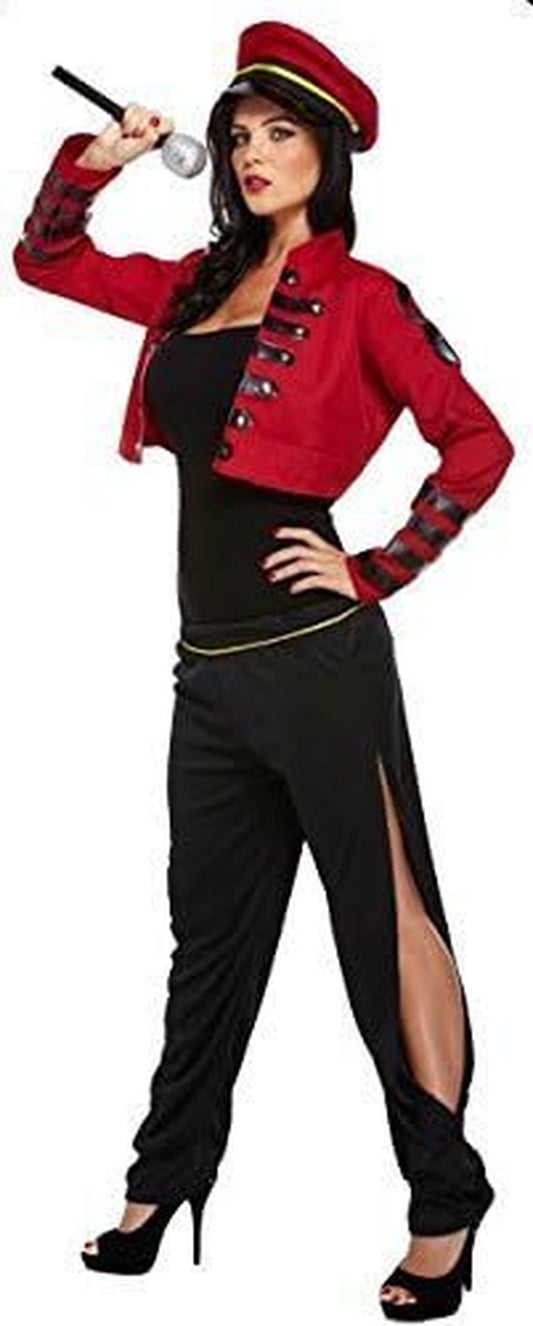 LADIES POP STAR SINGER JUDGE CHERYL COLE FANCY DRESS COSTUME CELEBRITY OUTFIT X FACTOR- U36225