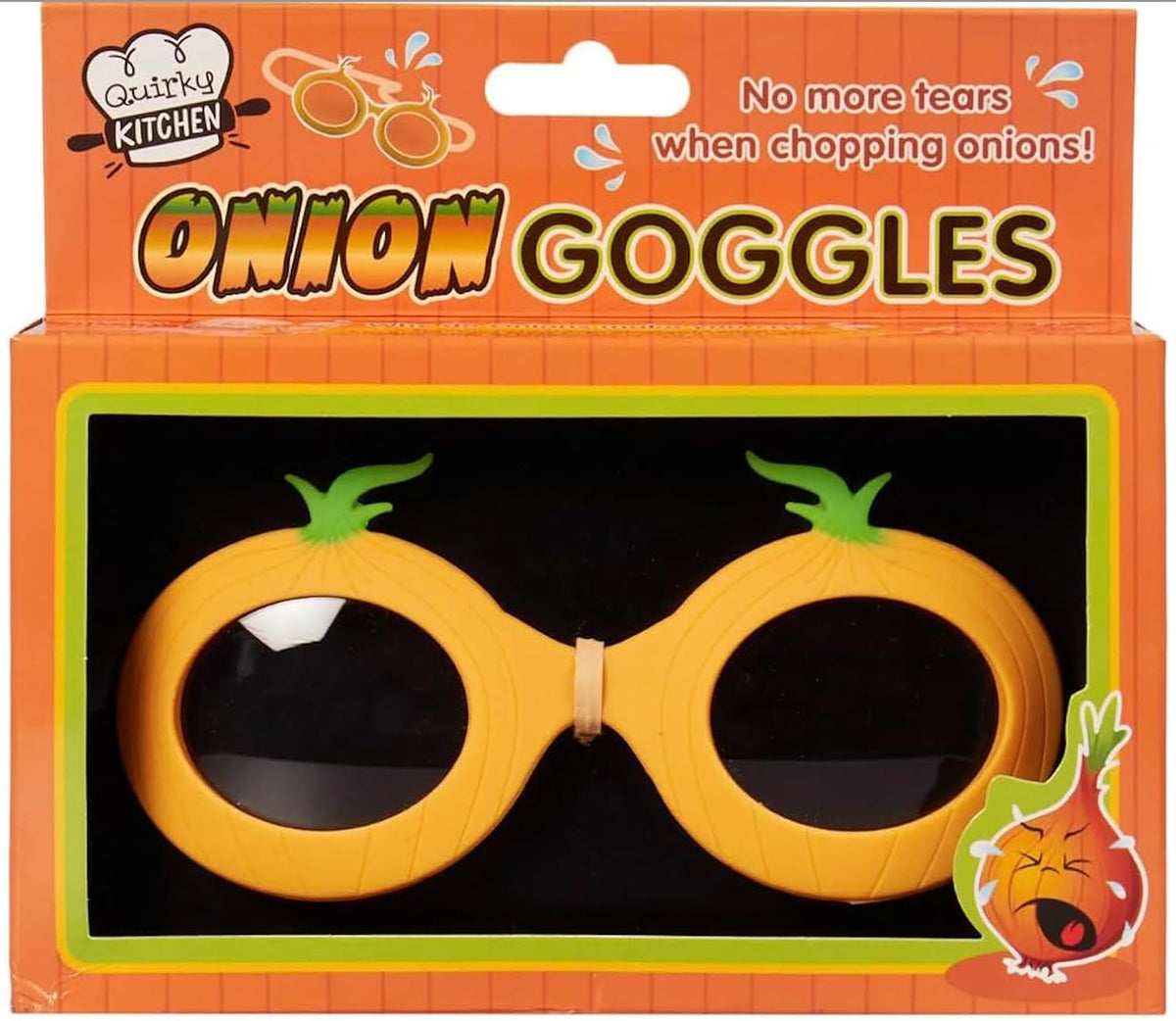 Onion Goggles | Funny Secret Santa Gifts for Women | Useful Gift for Chefs | Adjustable Strap | Cooking Gadget for Him Novelty Kitchen