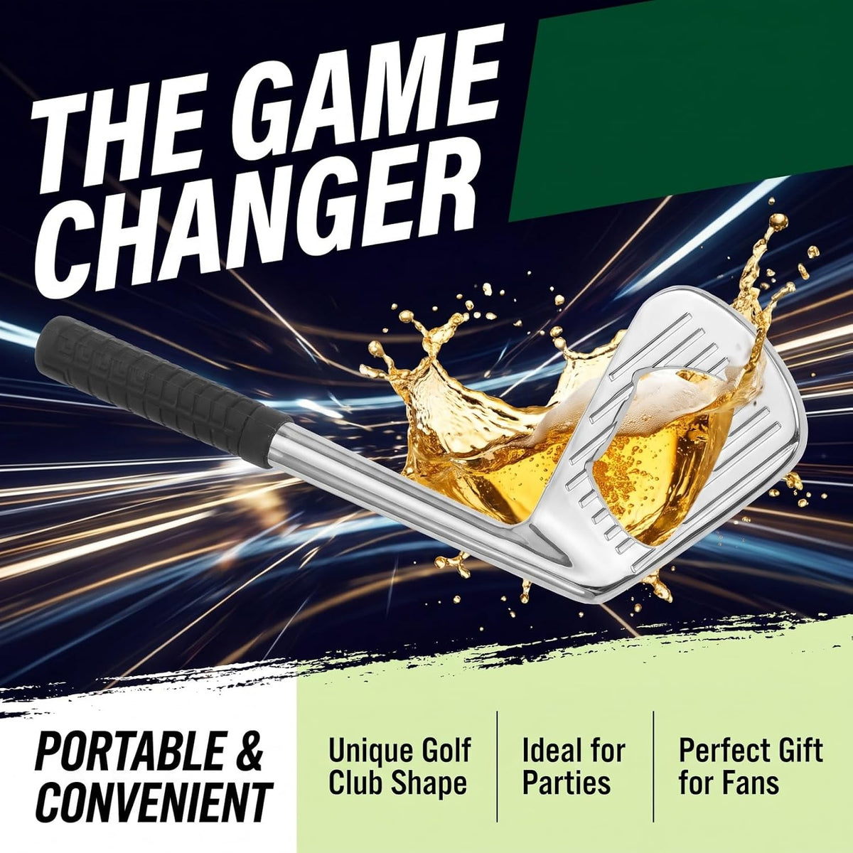 Golf Bottle Opener, Bottle Opener Alloy Novelty Golf Shaft Shape Beer Medal Party Beverages Open Tool for Favor Sport Theme Party Kitchen Gadget