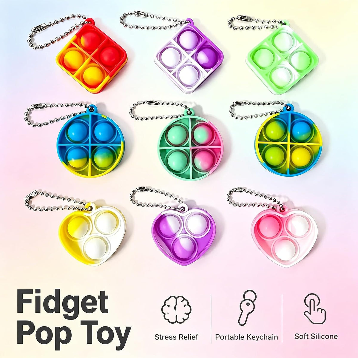 80Pcs Fidget Toys Set for Kids Adults, Stress Relief Sensory Toys