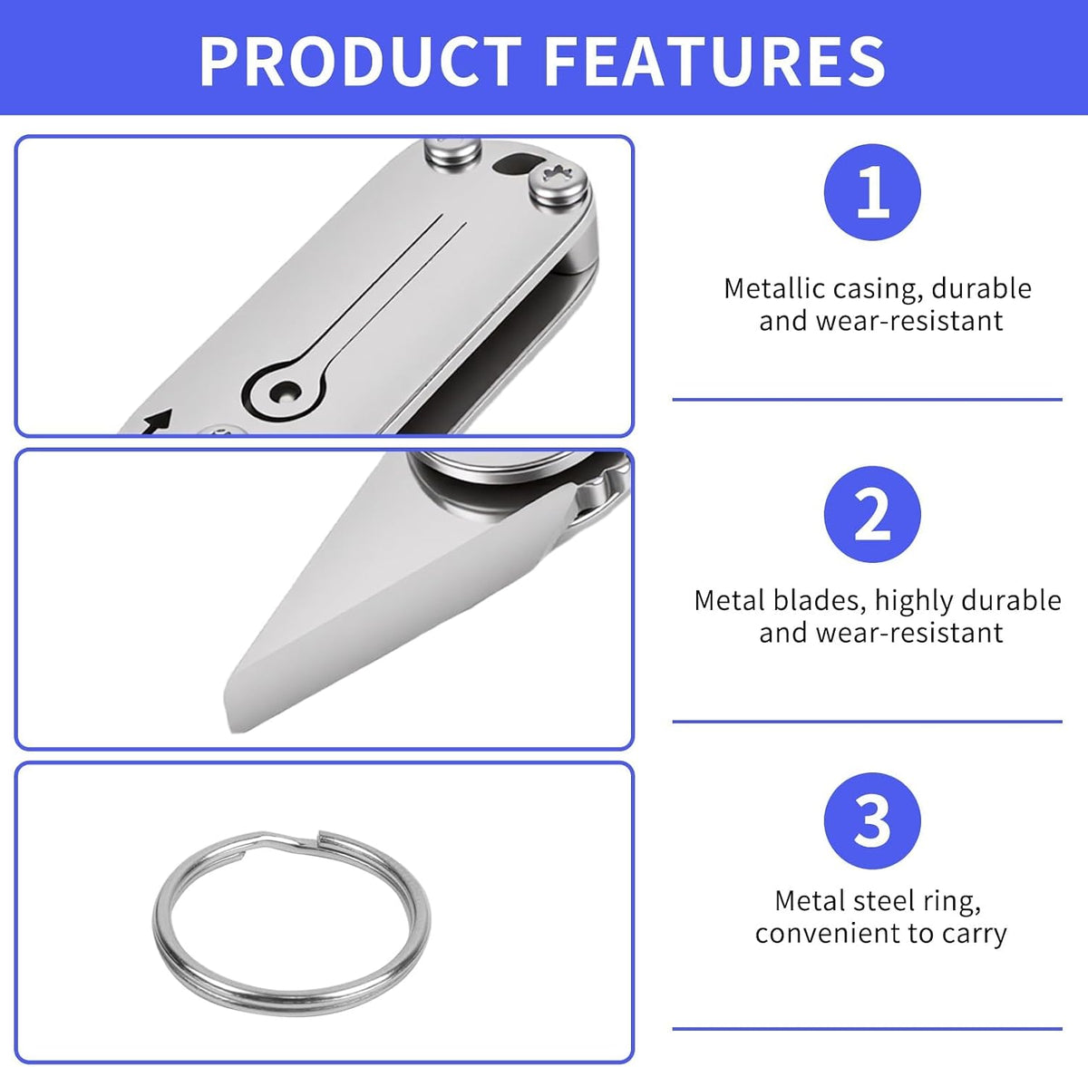 Multi-Function Utility Tool Pocket Box Opener