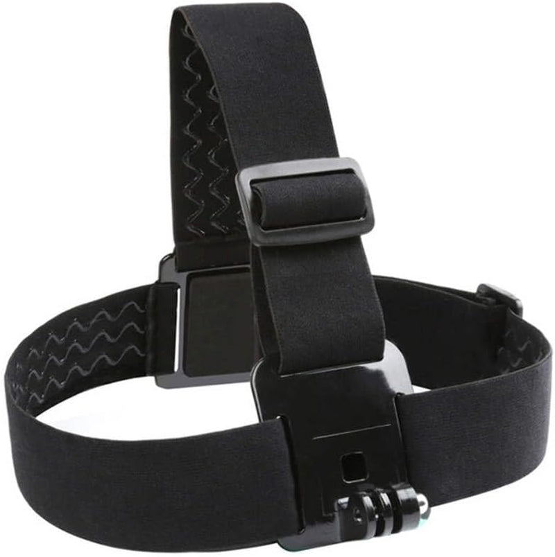 Head Mount Compatible with Gopro Hero 13/12/11/10/9/8/7/6/5/4/3 & DJI Osmo Action Cameras. Adjustable Head Strap - Perfect Gopro Head Mount