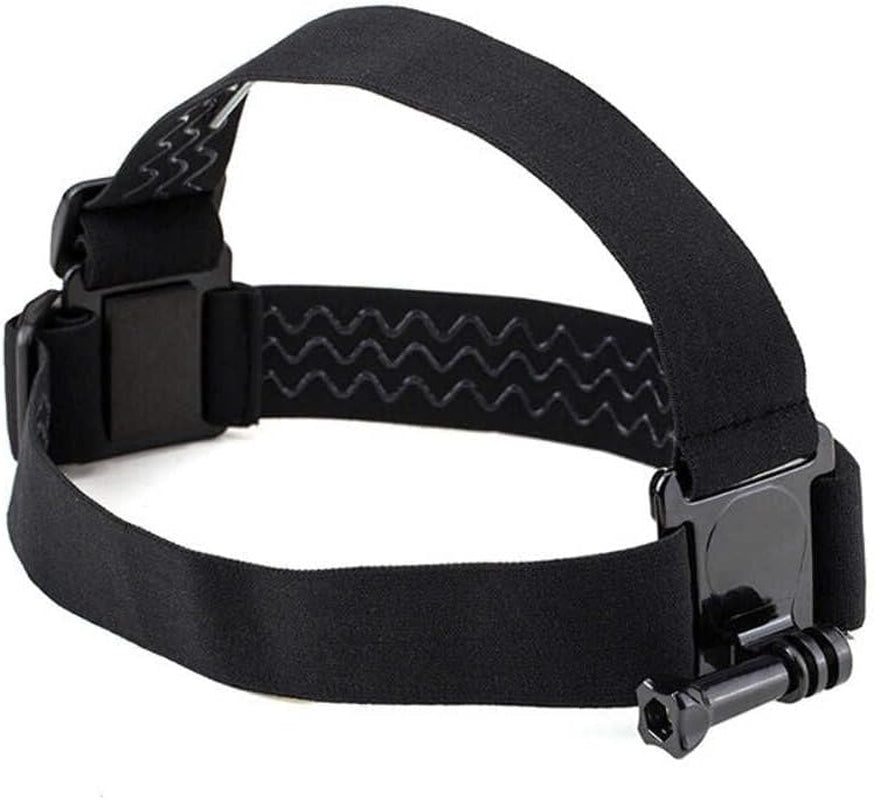 Head Mount Compatible with Gopro Hero 13/12/11/10/9/8/7/6/5/4/3 & DJI Osmo Action Cameras. Adjustable Head Strap - Perfect Gopro Head Mount