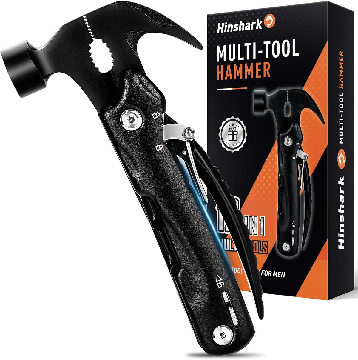 Gifts for Men Him Dad, 12 in 1 Multi Tool Camping Accessories
