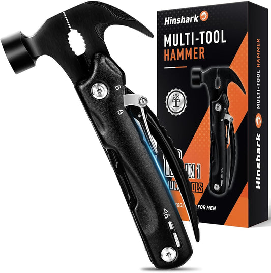 Gifts for Men Him Dad, 12 in 1 Multi Tool Camping Accessories