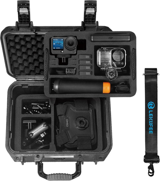 Waterproof Hard Case for DJI Osmo Action 6, Osmo Action 5 Pro/4/3 Camera,Adventure Combo,Standard Combo and More Accessories(Case Only)