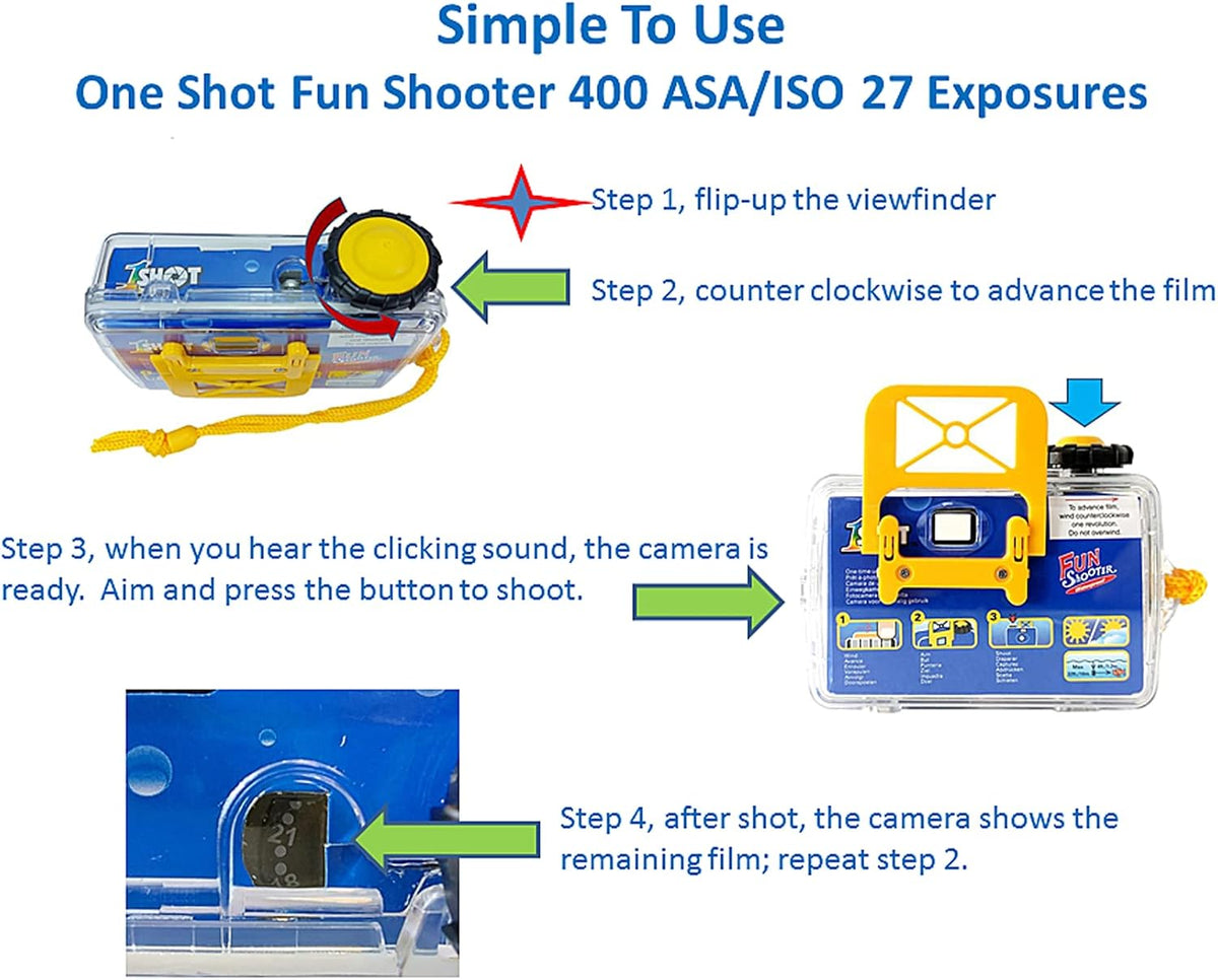 Disposable Camera – 35Mm One-Time-Use – Single Use – Underwater Waterproof Film Camera