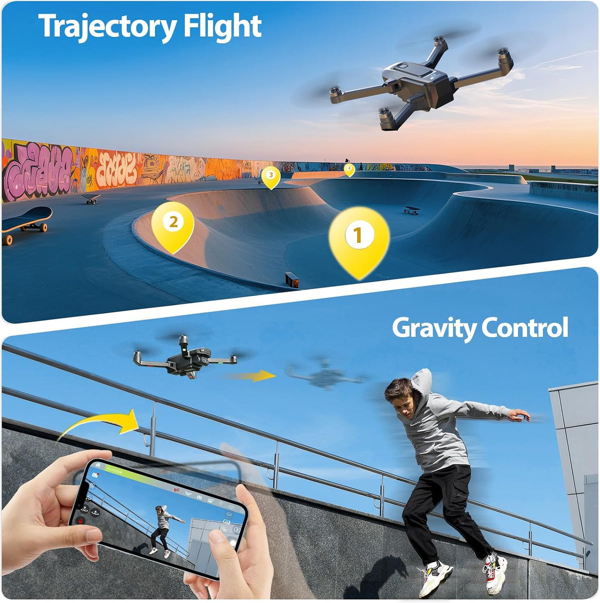 D25 Drone with 1080P HD Camera for Kids Adults with 5G Transmission