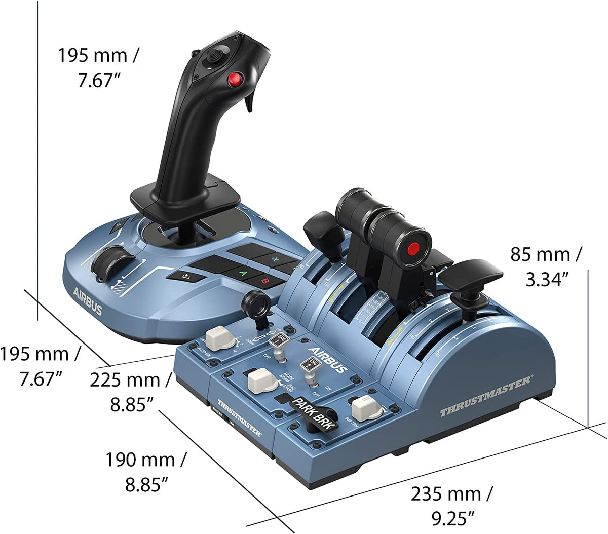 TCA Captain Pack X Airbus Edition – Official Replica Joystick & Throttle – Magnetic Technology – for Xbox Series X|S, Xbox One & PC – Ideal for Microsoft Flight Simulator 2024