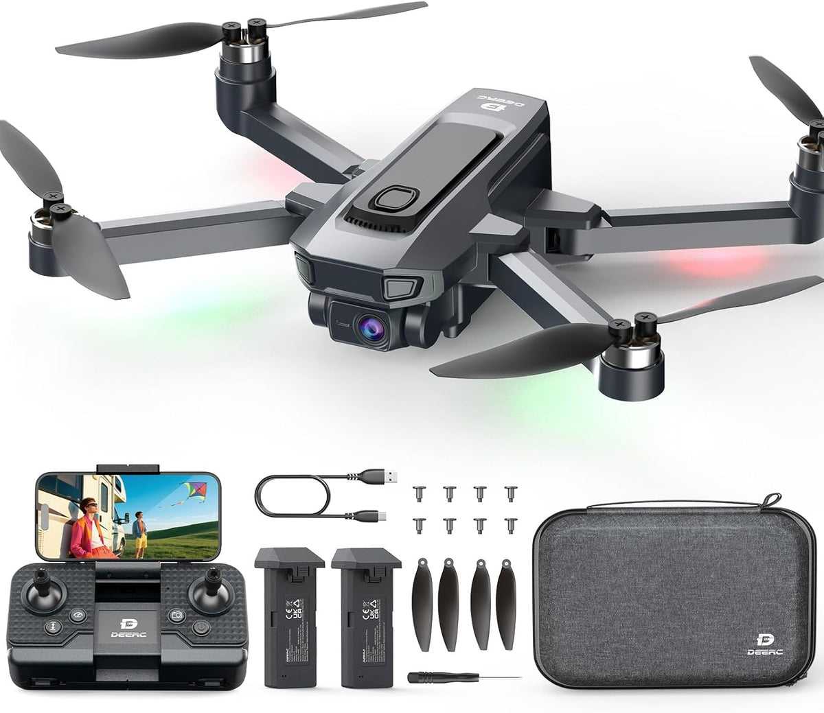 D25 Drone with 1080P HD Camera for Kids Adults with 5G Transmission