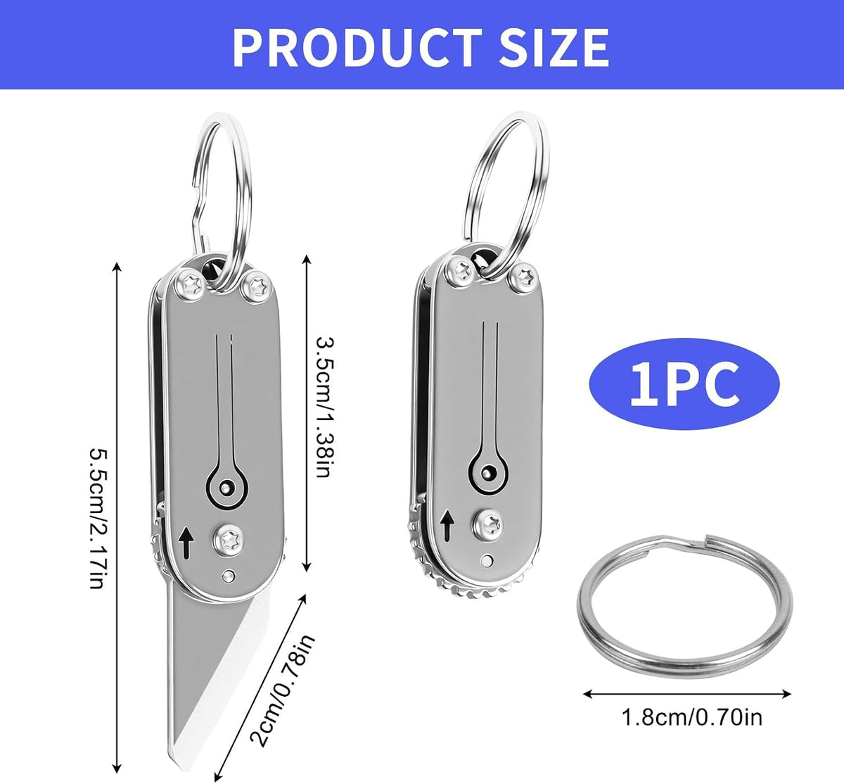 Multi-Function Utility Tool Pocket Box Opener