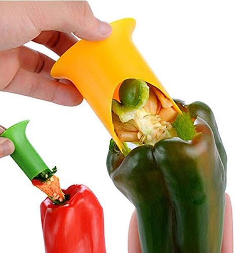 Pepper Tomato Coring Tool - Plastic Blade, Polypropylene Handle - Kitchen Gadget