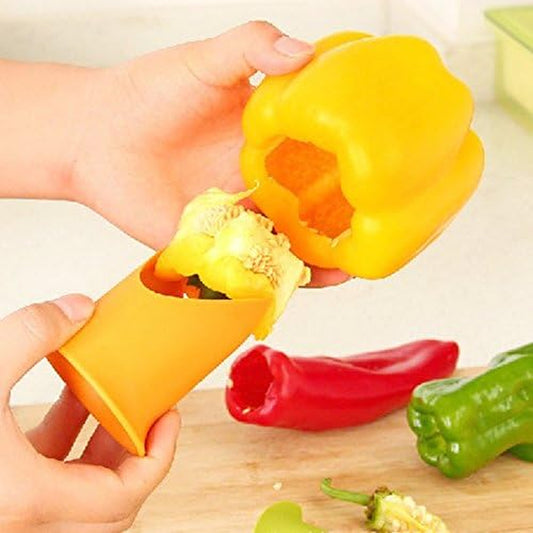 Pepper Tomato Coring Tool - Plastic Blade, Polypropylene Handle - Kitchen Gadget