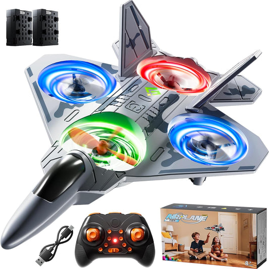 RC Plane Drone 2.4Ghz Stunt Outdoor Flying Toy for Kids Ages 8-12