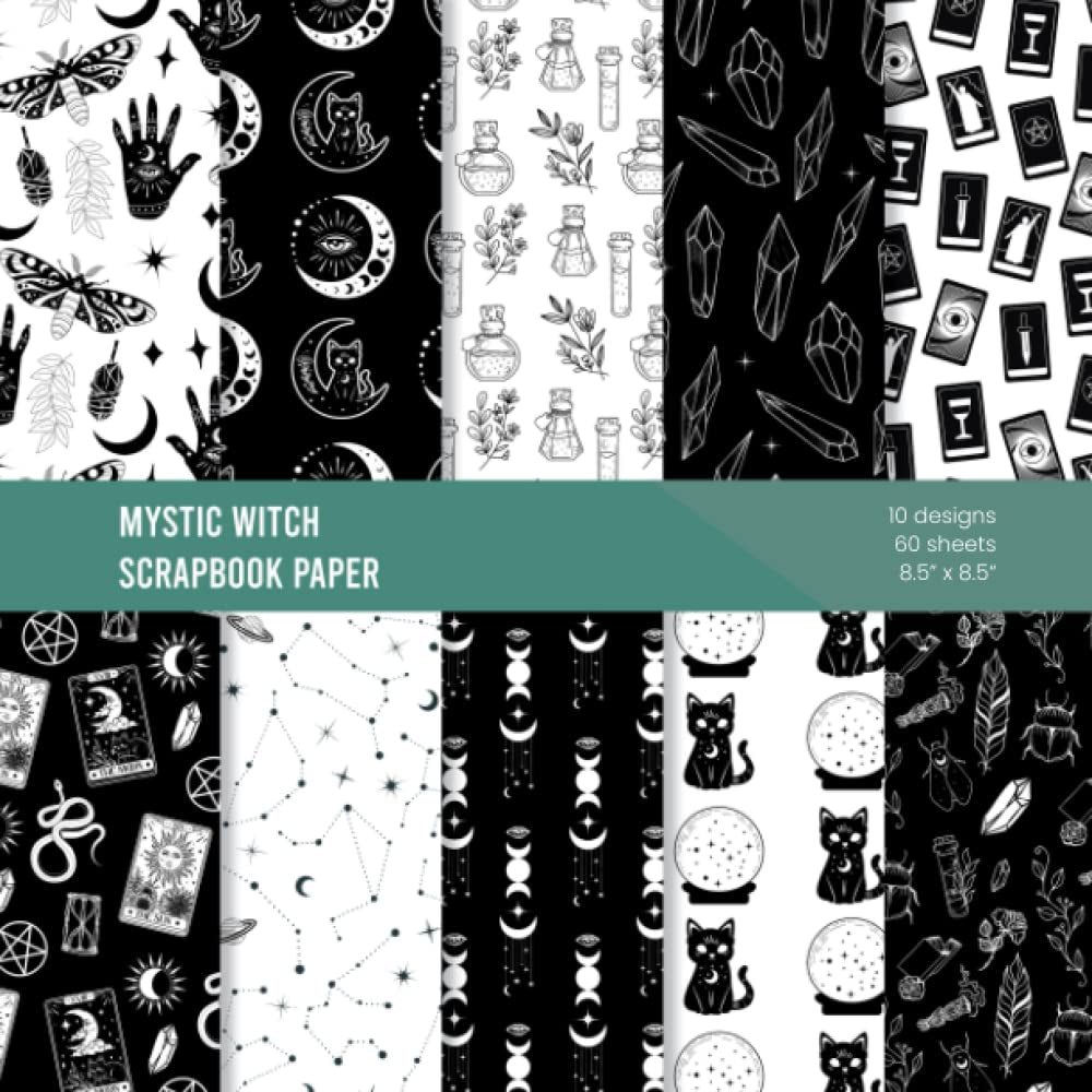 Mystic Witch Scrapbook Paper: Decorative Craft Paper for Journaling and Scrapbooking – Witchcraft and Magic Designed Pages