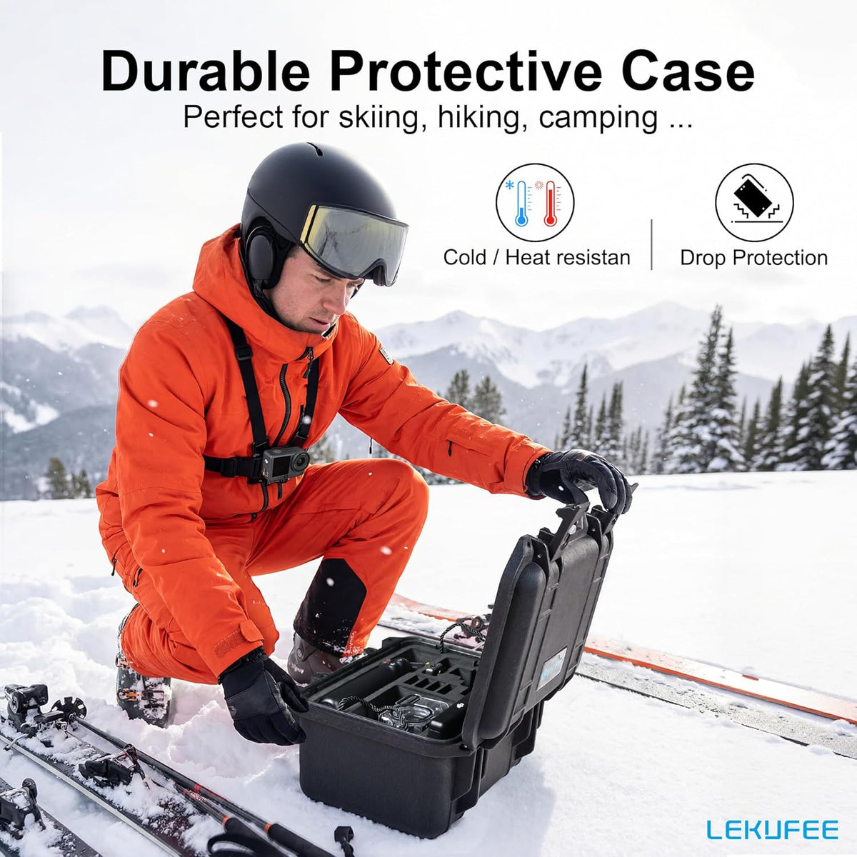 Waterproof Hard Case for DJI Osmo Action 6, Osmo Action 5 Pro/4/3 Camera,Adventure Combo,Standard Combo and More Accessories(Case Only)