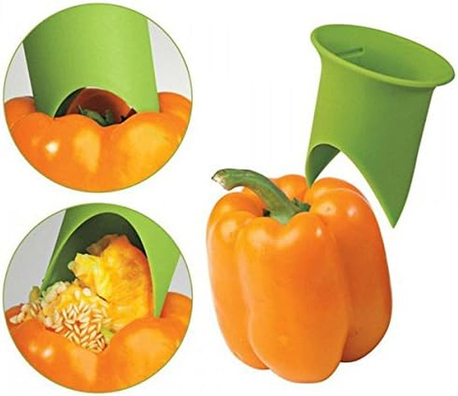 Pepper Tomato Coring Tool - Plastic Blade, Polypropylene Handle - Kitchen Gadget