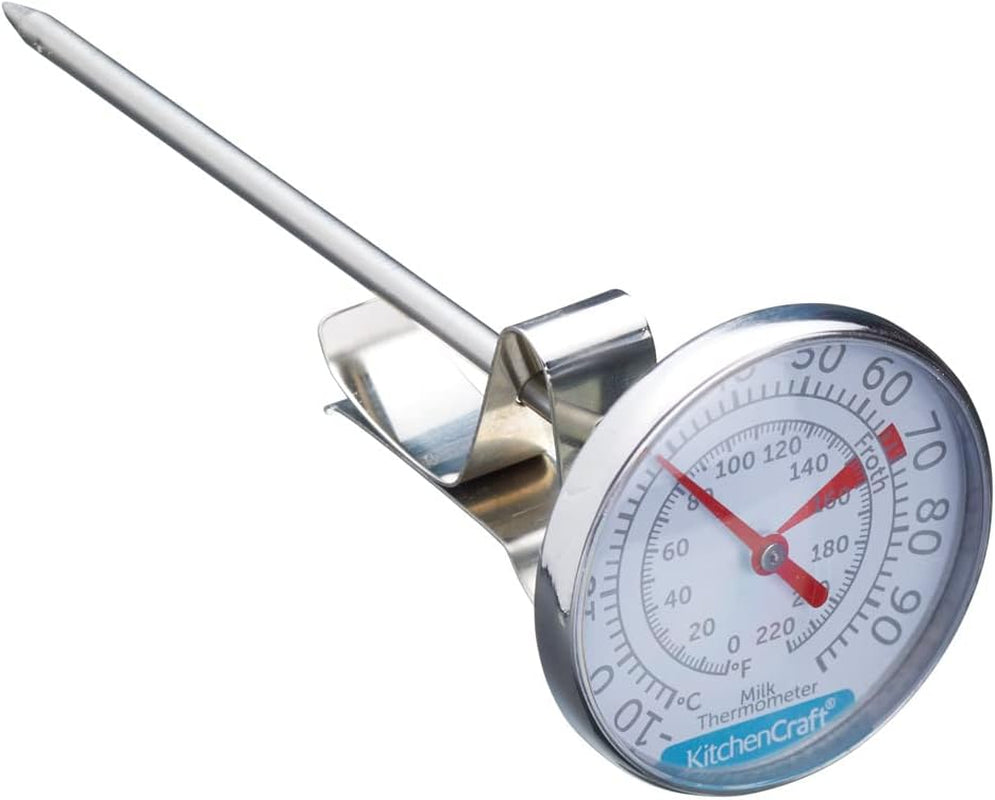 Milk Thermometer, Stainless Steel Kitchen Gadget, Silver