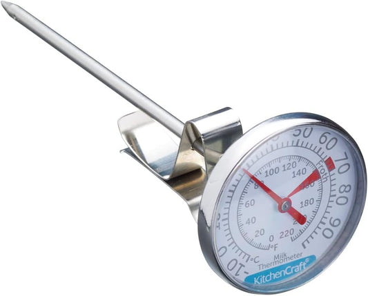 Milk Thermometer, Stainless Steel Kitchen Gadget, Silver
