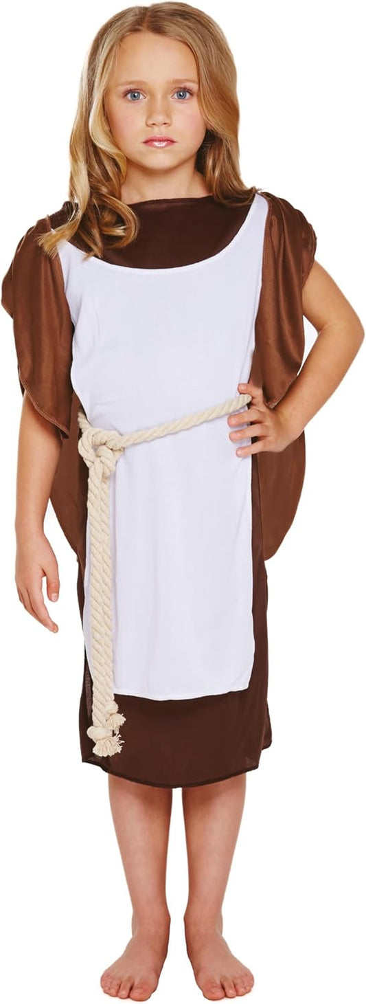 Children’S Viking Girl Anglo Saxon Iron Age Fancy Dress Costume Historical Outfit for Kids