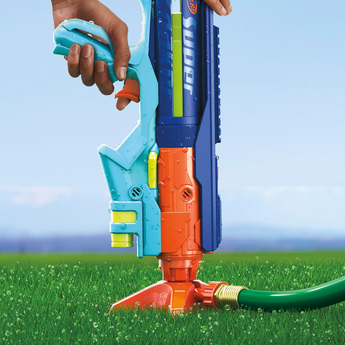 Super Soaker Power Drench Water Blaster, Water Blaster, Super Soaker, Summer Outdoor Toys, 1, Perfect for Kids, Multi-Color