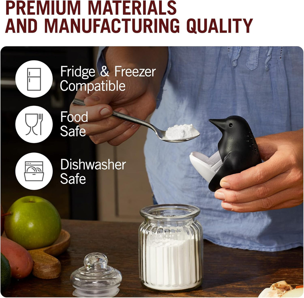 Chill Bill Refrigerator Deodorizer, Baking Soda Holder for Refrigerator, Cute Fridge Deodorizer, Refrigerator Odor Eliminator