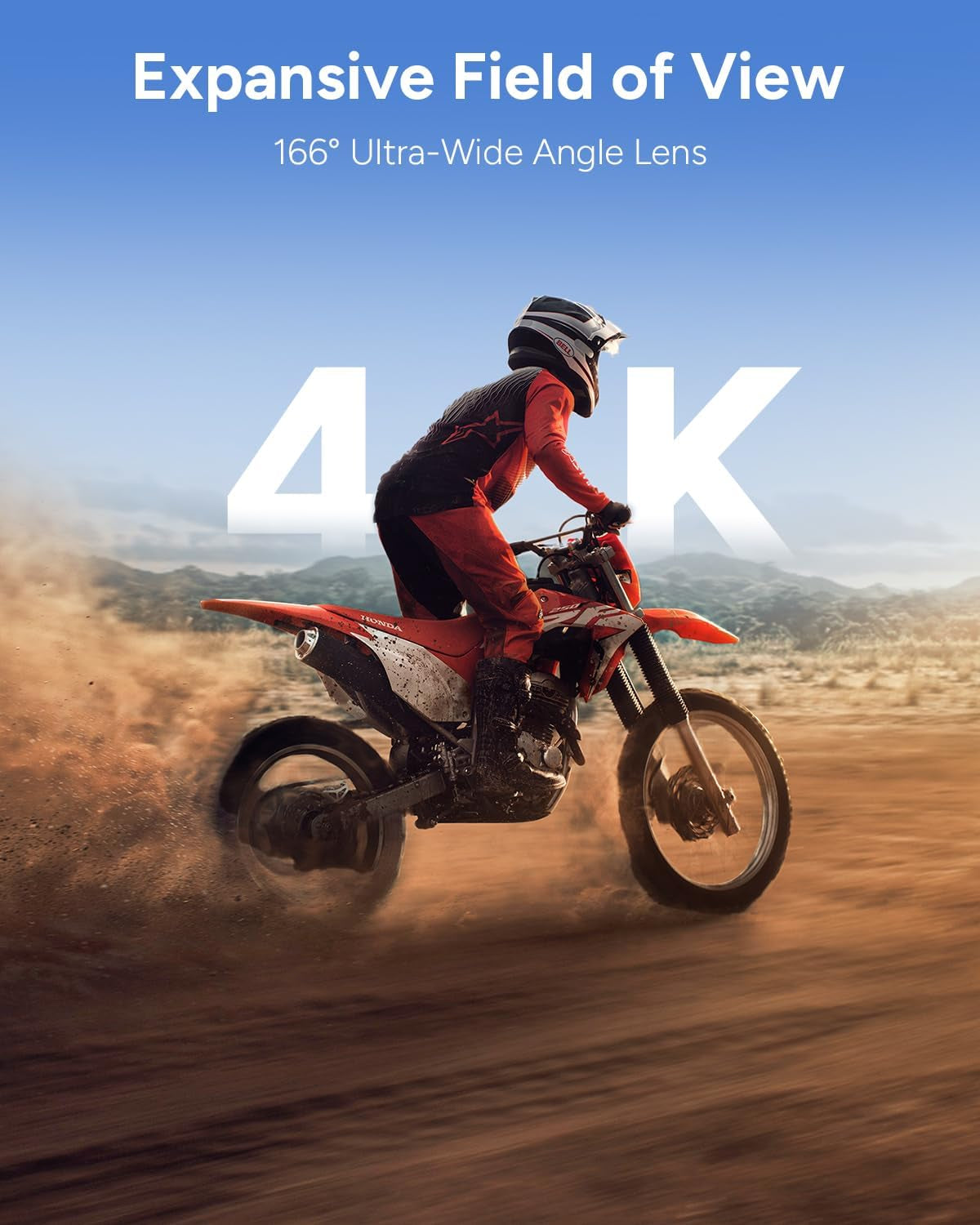 SJ6 ULTRA 4K Action Camera,With 64GB Card,Sports Camera with Dual Screen,30M Waterproof Underwater Cameras for Snorkeling,Motorbike Helmet Camera with 6-Axis Stabilization,Live Streaming,Black