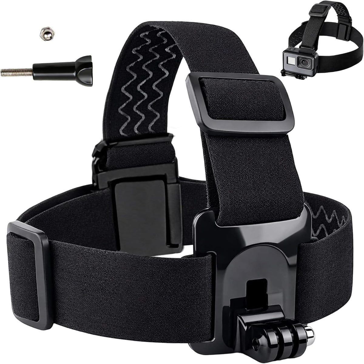 Head Strap Mount for Gopro Hero 13/12/11/10/9/8/7/6/5/4 Session 3+/3/2/1