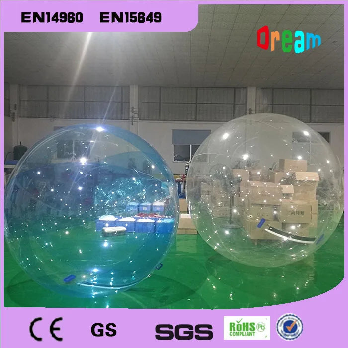 2.0m Dia Clear Inflatable Water Walking Ball Water Balloon Zorb Ball Walking On Water Walk Ball Water Ball