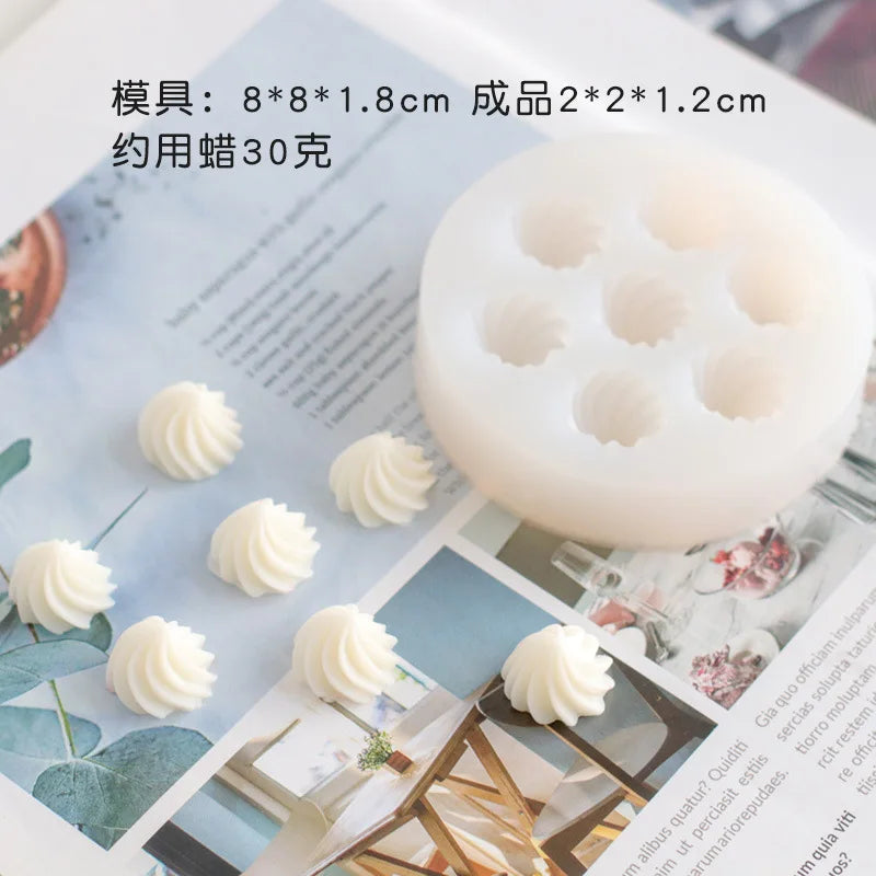 Diy Cake Candle Decoration Silicone Mold Donut Circle Resin Mold Chocolate Biscuit Mold Cake Decorating Tools Pastry Tools