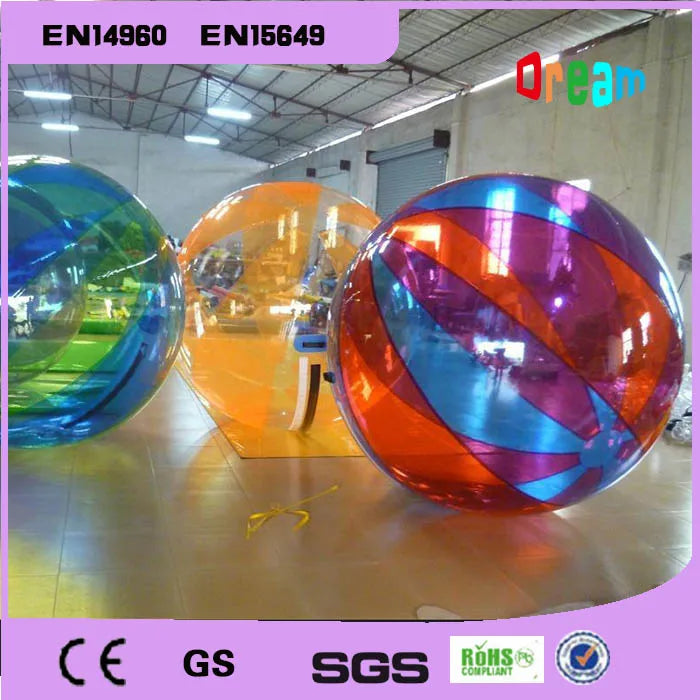 2.0m Dia Clear Inflatable Water Walking Ball Water Balloon Zorb Ball Walking On Water Walk Ball Water Ball