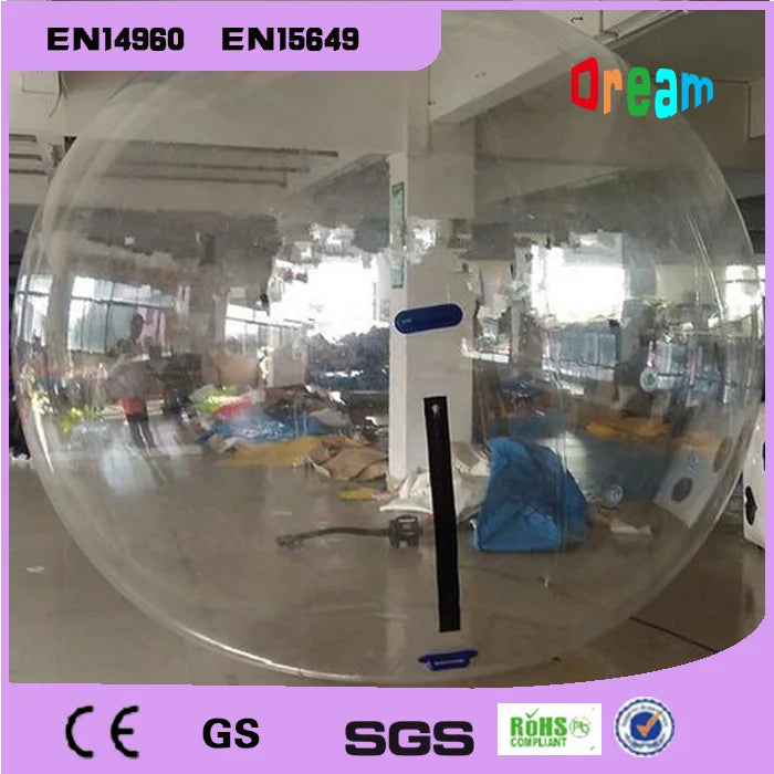 2.0m Dia Clear Inflatable Water Walking Ball Water Balloon Zorb Ball Walking On Water Walk Ball Water Ball