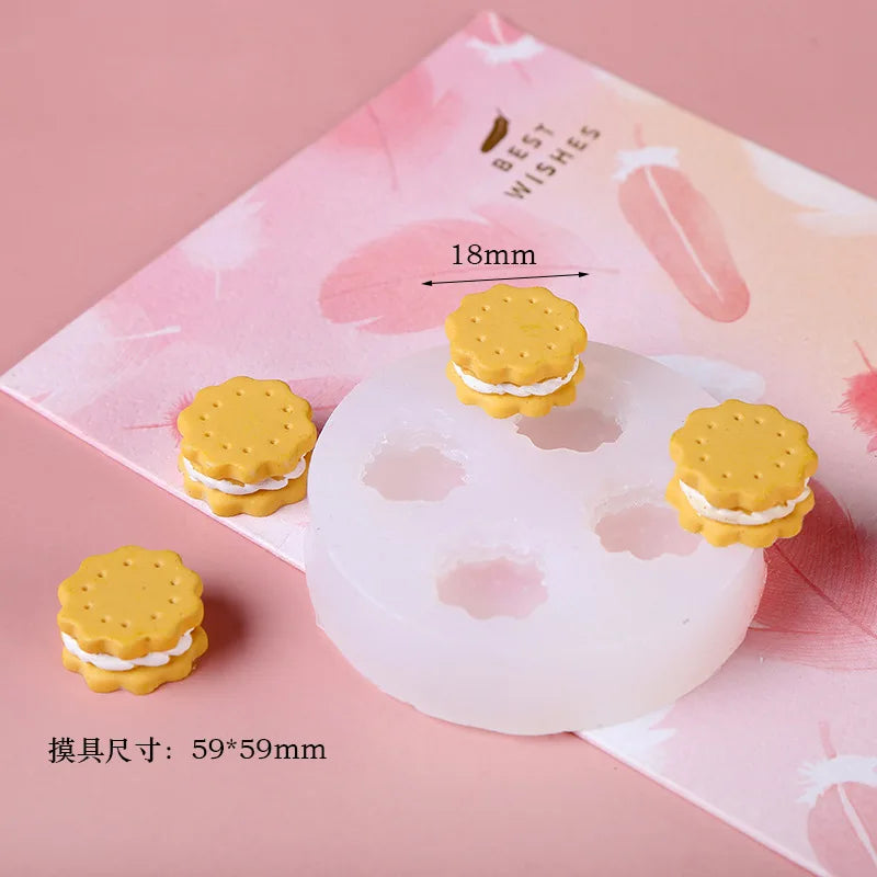 Diy Cake Candle Decoration Silicone Mold Donut Circle Resin Mold Chocolate Biscuit Mold Cake Decorating Tools Pastry Tools