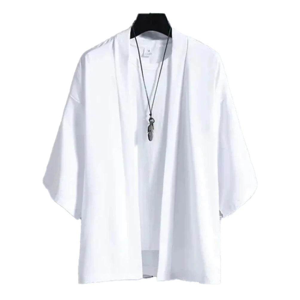 Black Samurai Clothing Japanese Style Cosplay Kimonos Shirt Traditional Haori for Women Men Harajuku Fashion Cardigan Yukata