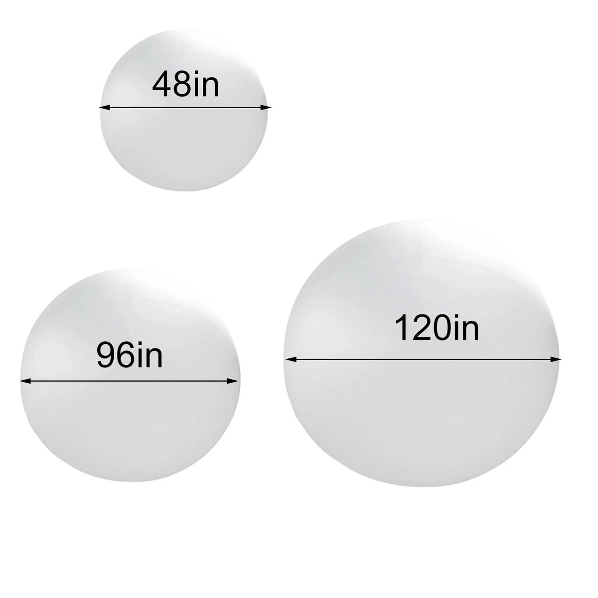 48/72/96/120 Inch Latex Giant Balloon Round Big Balloon for Party Funny Game Hot Ballons  Weather Balloo A Large Balloon