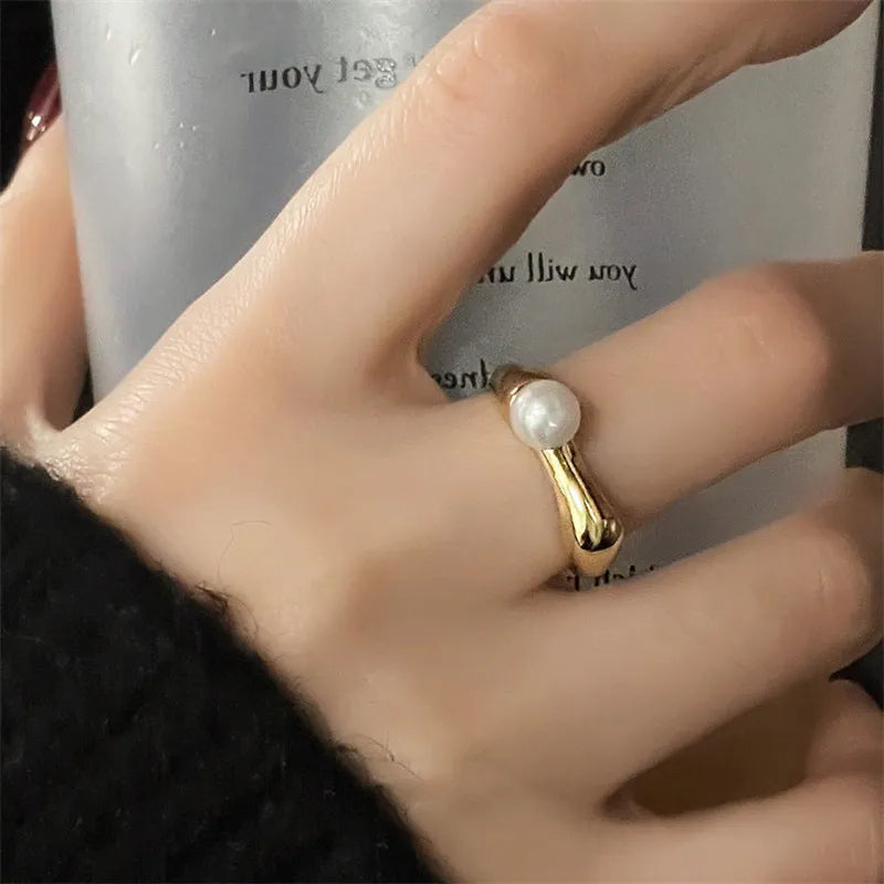 Ocean Light, Captured – Shell & Opal Cuff Ring That Shimmers with Tide-Touched Elegance