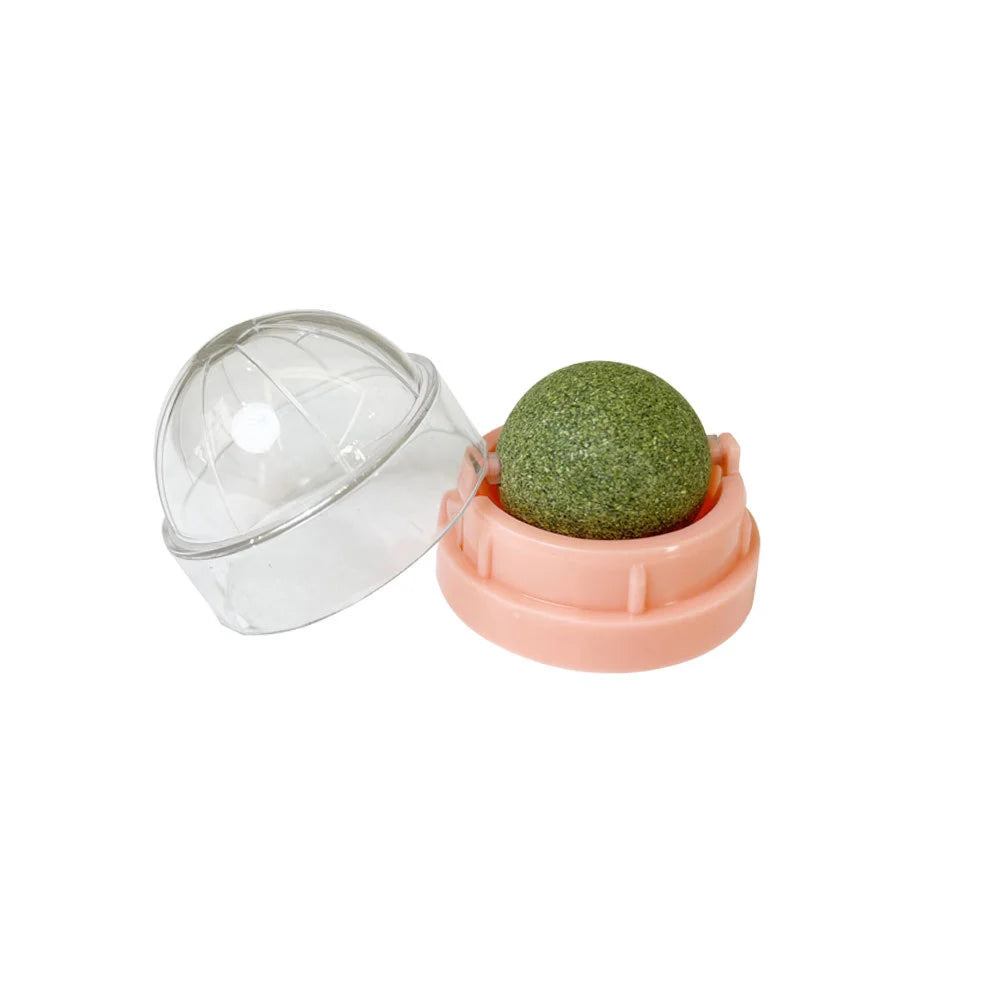 Natural Catnip Balls Lickable Cat Grass Snack Kitten Scratchers Toy Treats Chewing Fresh Breath For Small Medium Pet Cat