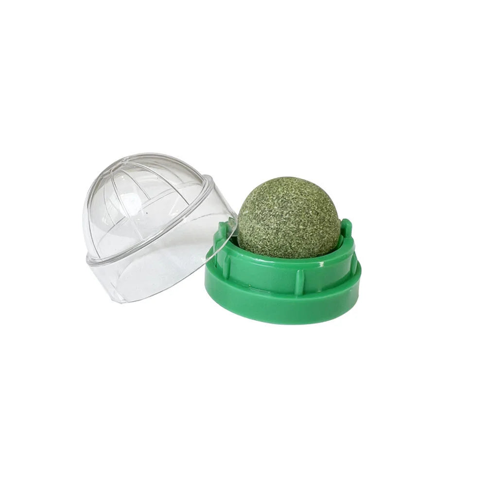Natural Catnip Balls Lickable Cat Grass Snack Kitten Scratchers Toy Treats Chewing Fresh Breath For Small Medium Pet Cat