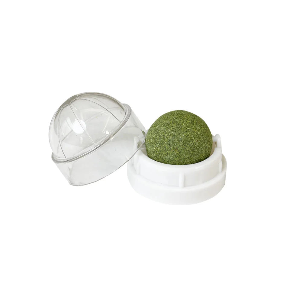Natural Catnip Balls Lickable Cat Grass Snack Kitten Scratchers Toy Treats Chewing Fresh Breath For Small Medium Pet Cat