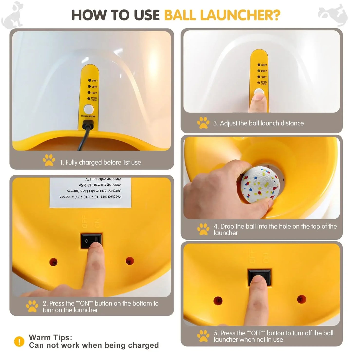Chase the Joy – Automatic Dog Ball Launcher for Non-Stop Fun & Fetch Without the Effort