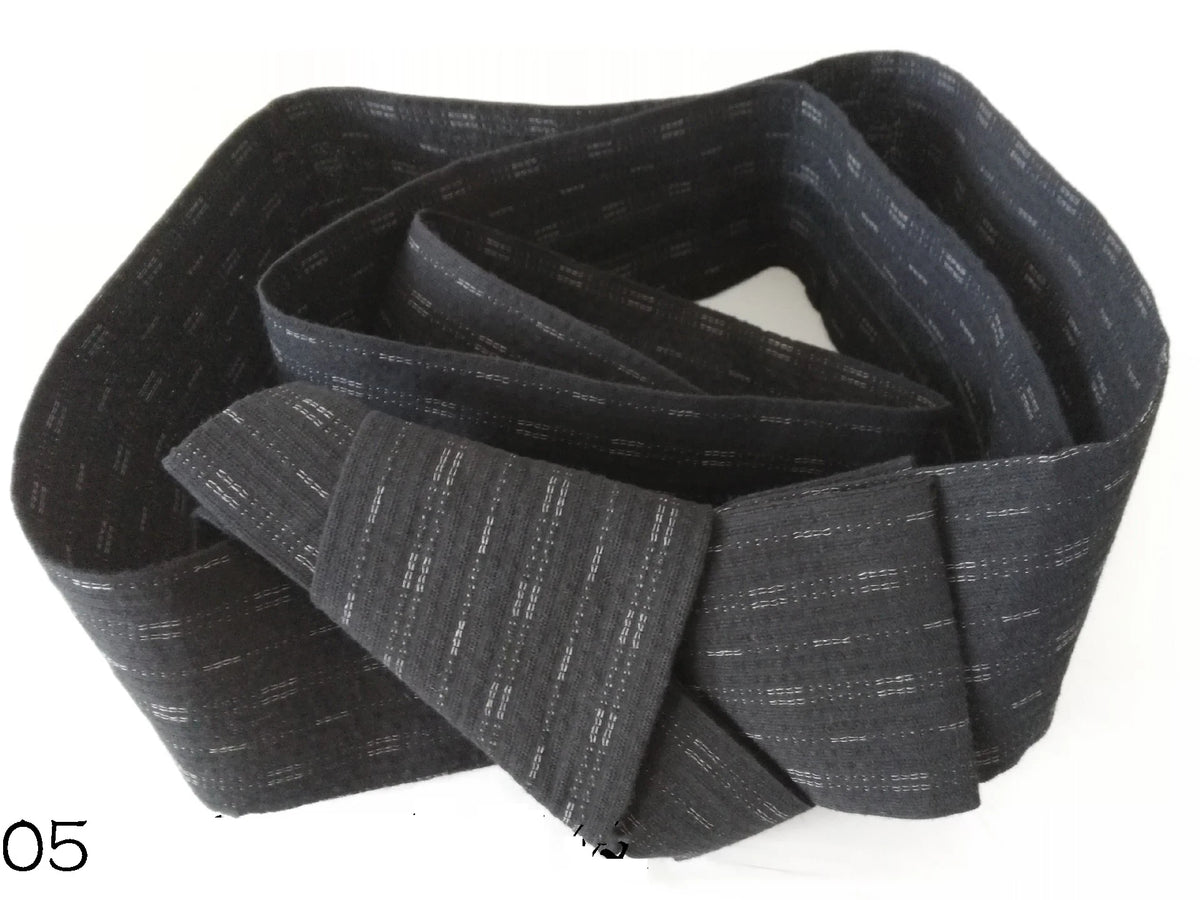 Japanese Traditional Samurai Kimono For Men Yukata Bathing Robe Hekoobi Loose Style Sauna Wear Homewear Belt Long Gown Cotton