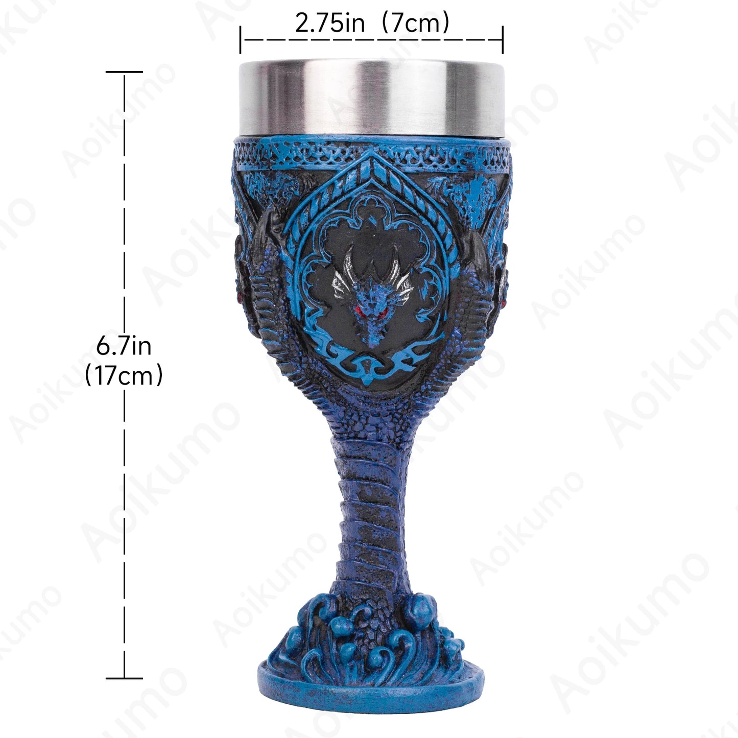 Embrace the Dark Elegance: The 3D Gothic Wine Goblet