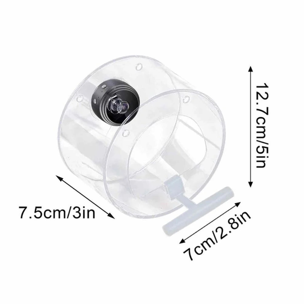 Birdsong on Demand – Smart Acrylic Bird Feeder with 1080P Camera for Gentle Garden Encounters