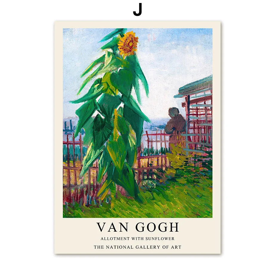 Van Gogh Writings Prints and Posters Great Work The Oil Painting Landscape Decorations for Living Room Wall Art Canvas Poster